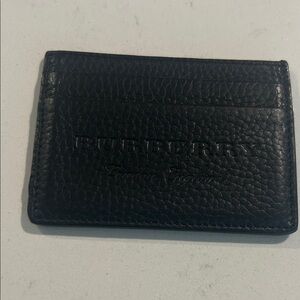 Burberry Textured Black Card Holder